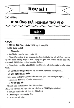 bồi dưỡng tiếng việt lớp 3 (bám sát sgk kết nối)