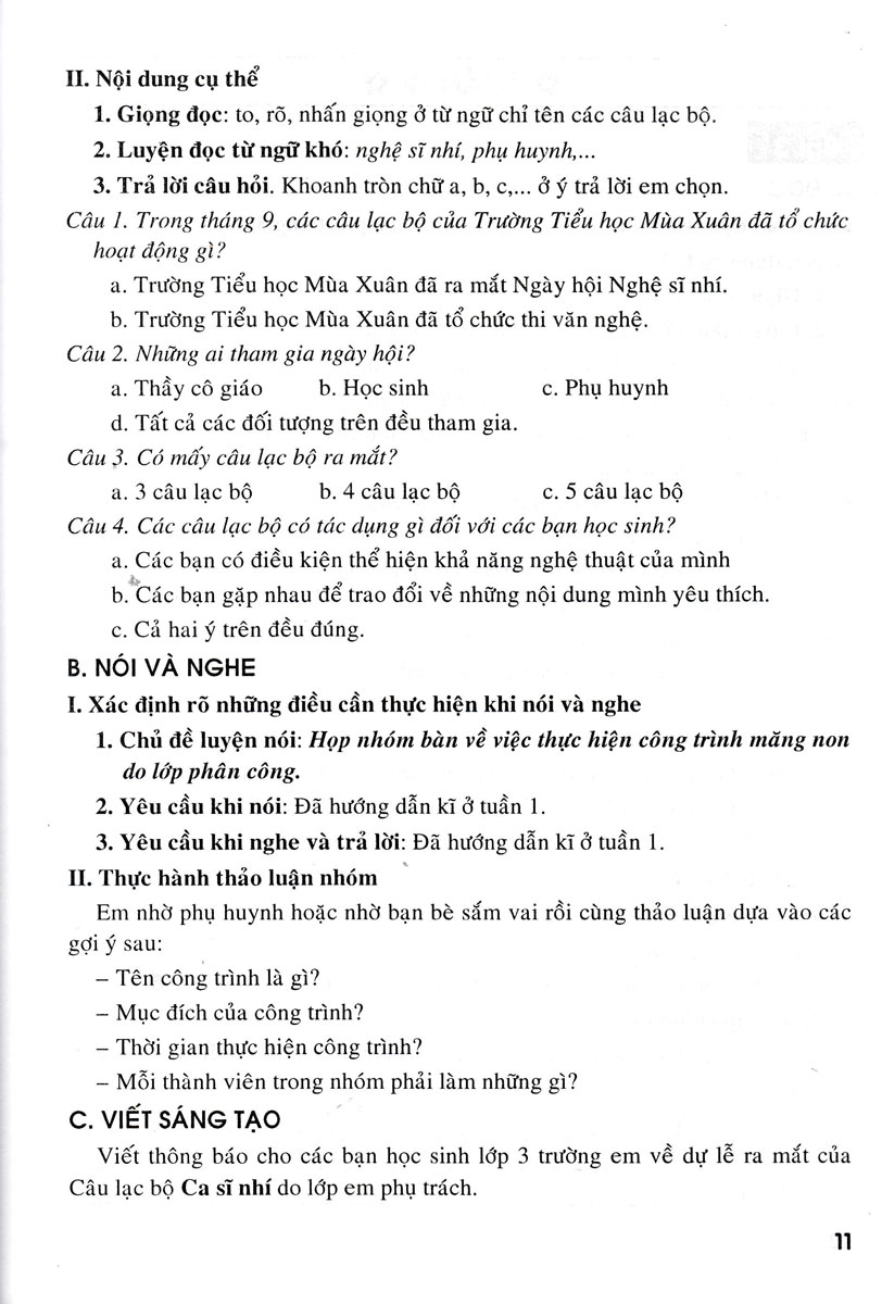 Bồi Dưỡng Tiếng Việt Lớp 3 (Chân Trời)