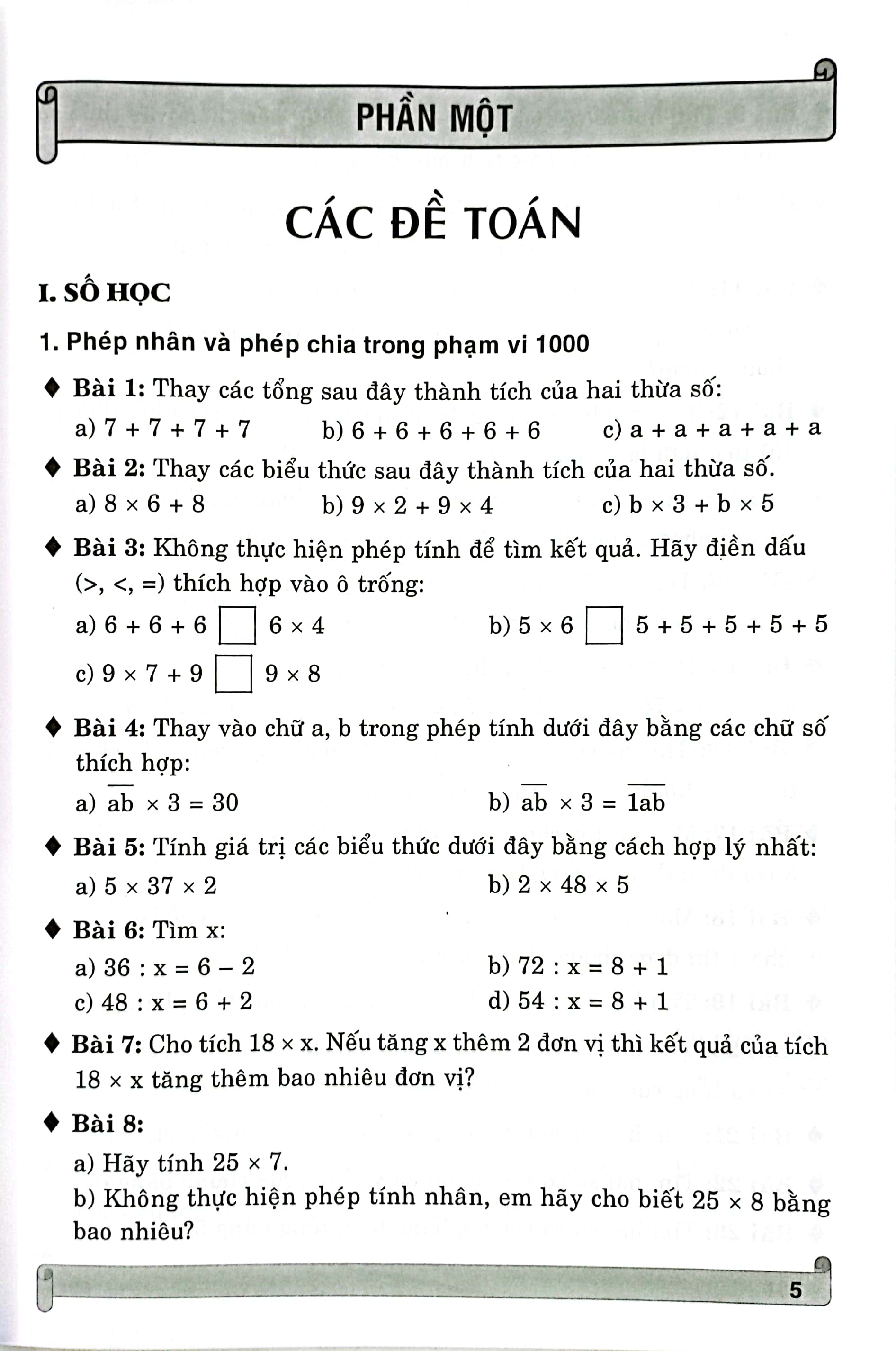 bồi dưỡng toán hay và khó 3 (theo chương trình giáo dục phổ thông mới)