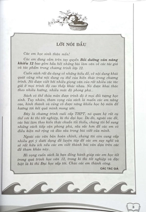 bồi dưỡng văn năng khiếu 12