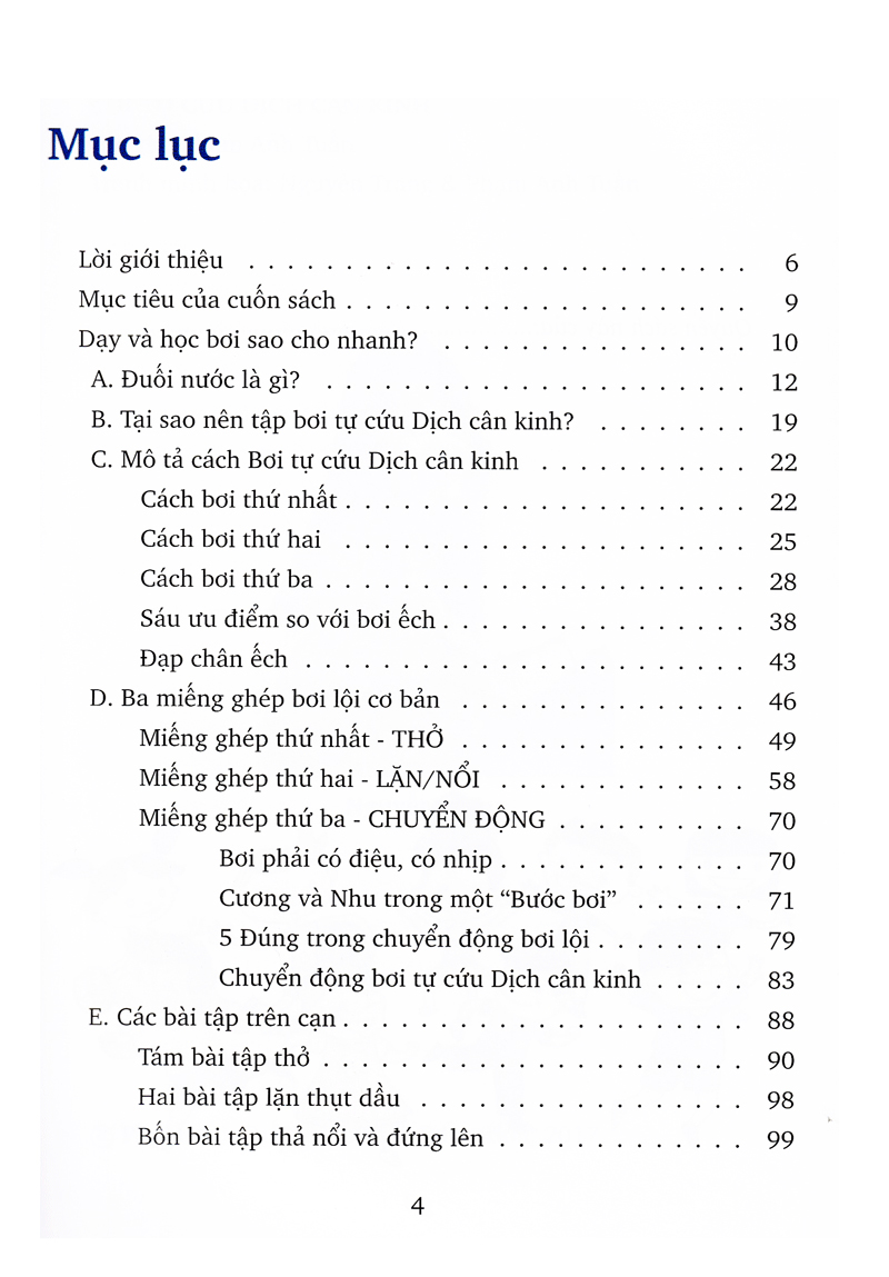 bơi tự cứu - dịch cân kinh