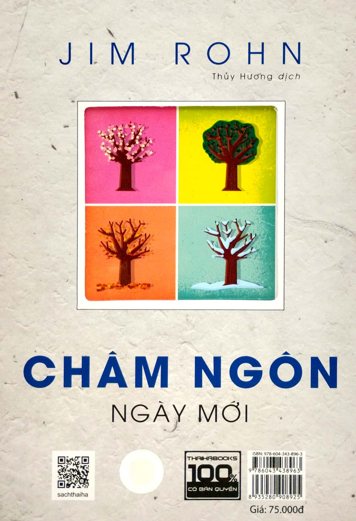 bốn mùa cuộc sống - châm ngôn ngày mới (tái bản 2021)
