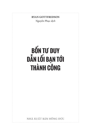 bốn tư duy dẫn lối bạn tới thành công