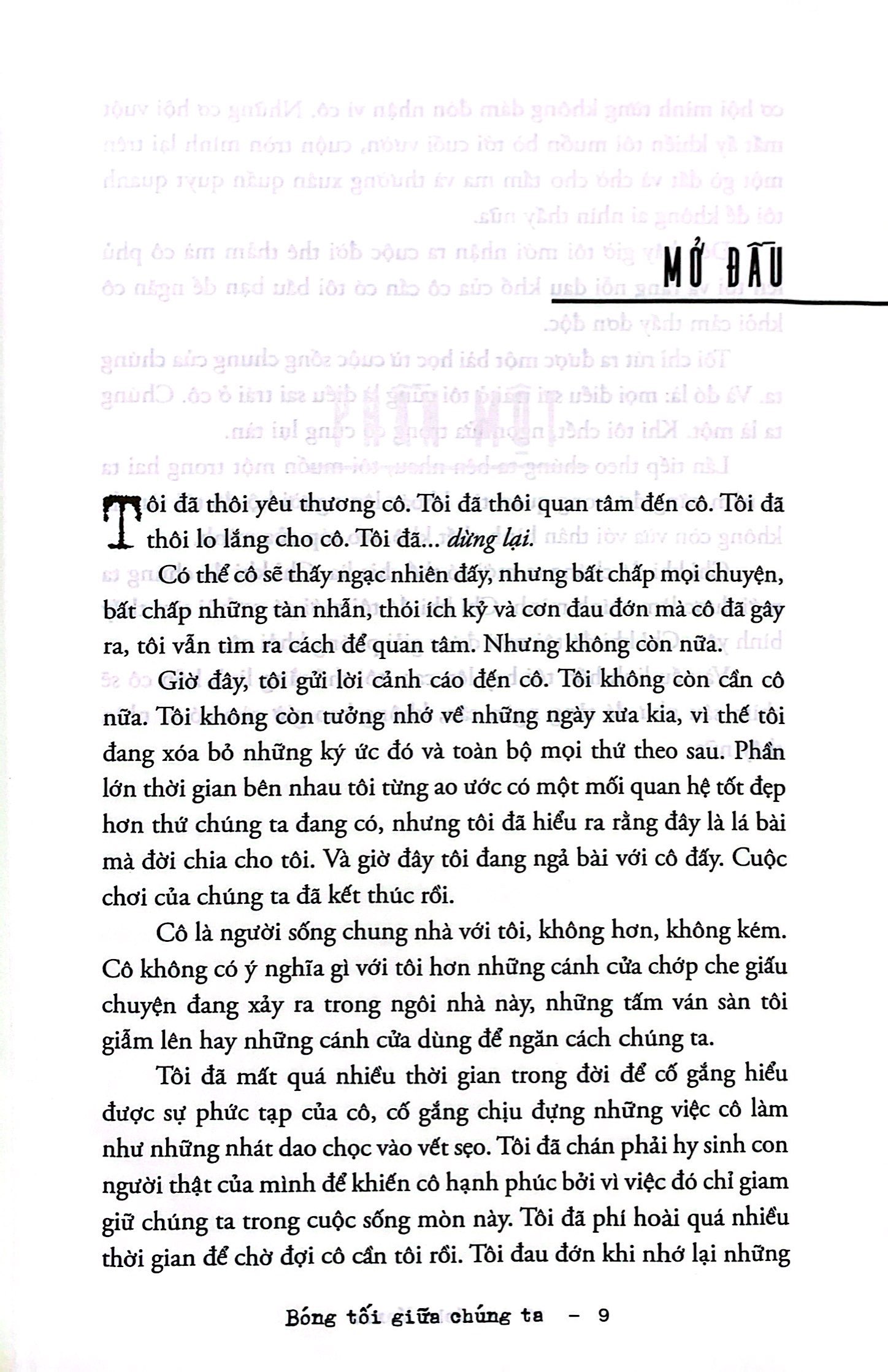 bóng tối giữa chúng ta