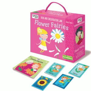 book and concentration game: flower fairies