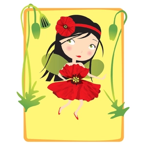 book and concentration game: flower fairies