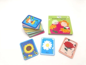 book and concentration game: flower fairies