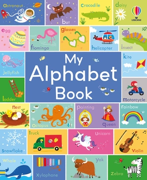 book and jigsaw: alphabet