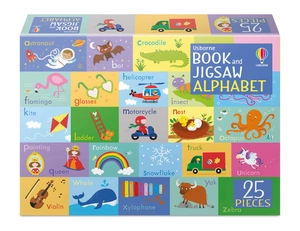 book and jigsaw: alphabet