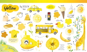 book and jigsaw: colours