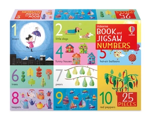 book and jigsaw: numbers