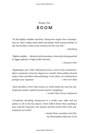 boom: mad money, mega dealers, and the rise of contemporary art