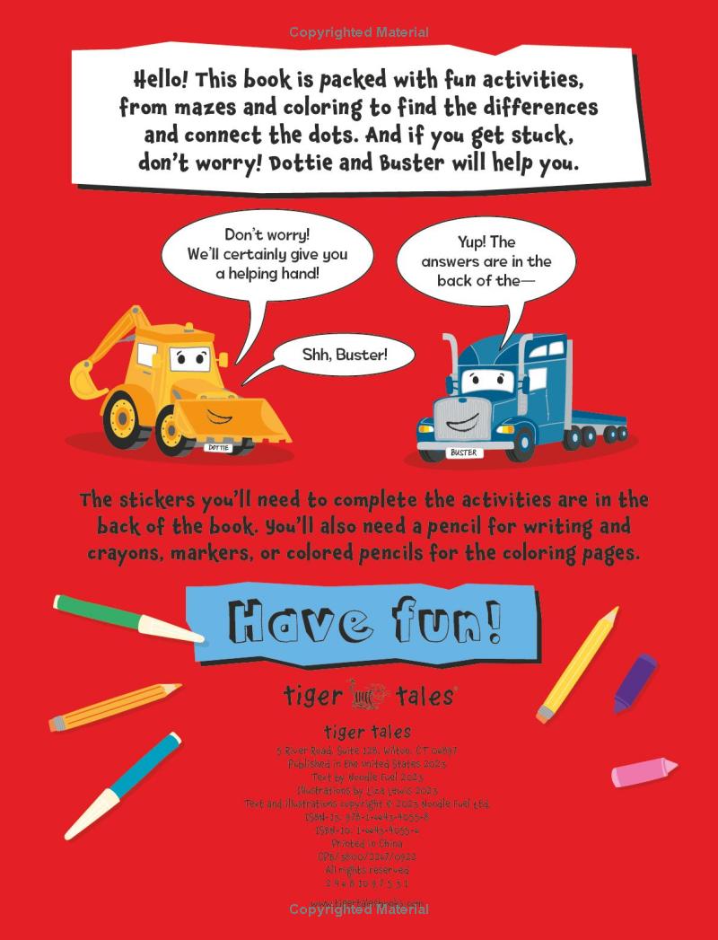 Boredom Busters - Things That Go Sticker Activity