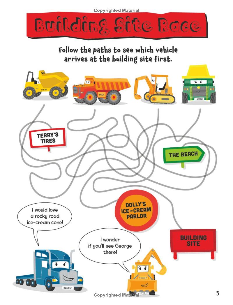 Boredom Busters - Things That Go Sticker Activity