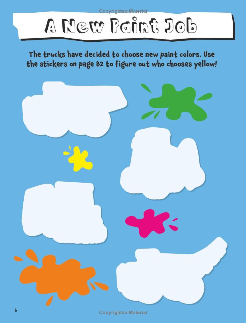 Boredom Busters - Things That Go Sticker Activity