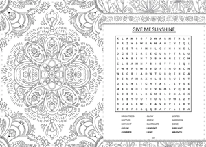 botanical coloring book & word search