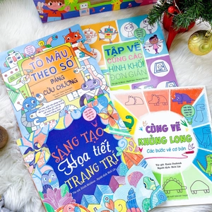 box set gieo mầm tri thức 15: nét vẽ diệu kỳ - phát triển eq-iq (bộ 4 cuốn)