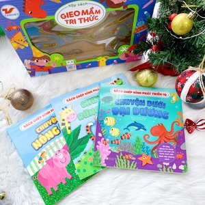 box set gieo mầm tri thức 19: ghép hình 3d phát triển iq mầm non (bộ 3 cuốn)