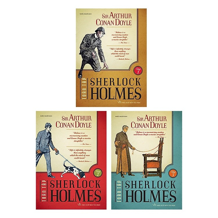 box set sherlock holmes toàn tập (hộp 3 tập) (2023)