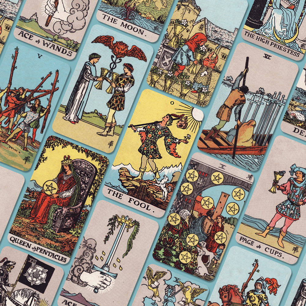 Boxset Bộ Bài Tarot Rider Waite Smith - Không Viền - Size Chuẩn