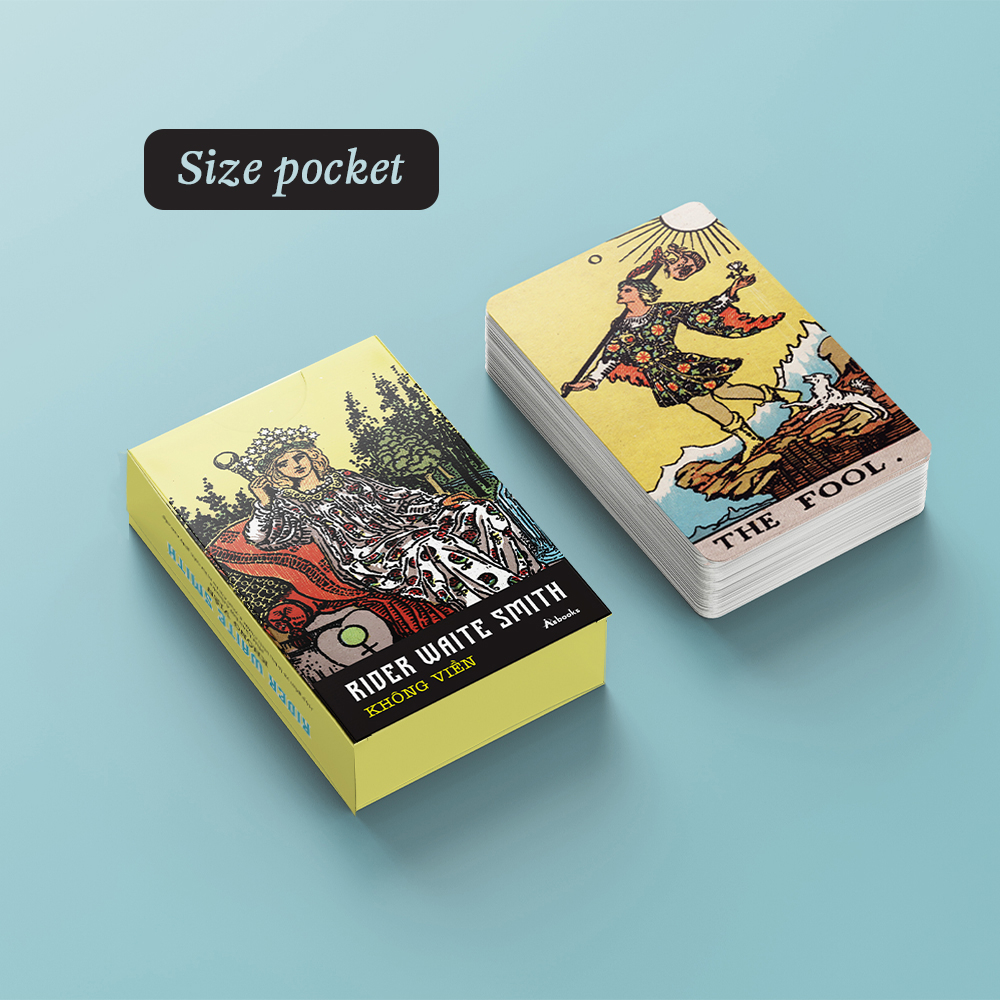 Boxset Bộ Bài Tarot Rider Waite Smith - Không Viền - Size Pocket