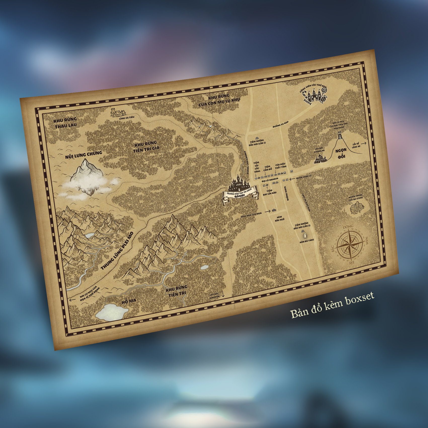 Boxset Chuyện Xứ Lang Biang - Khổ Bỏ Túi (Hộp 12 Cuốn) - Tặng Kèm Bản Đồ