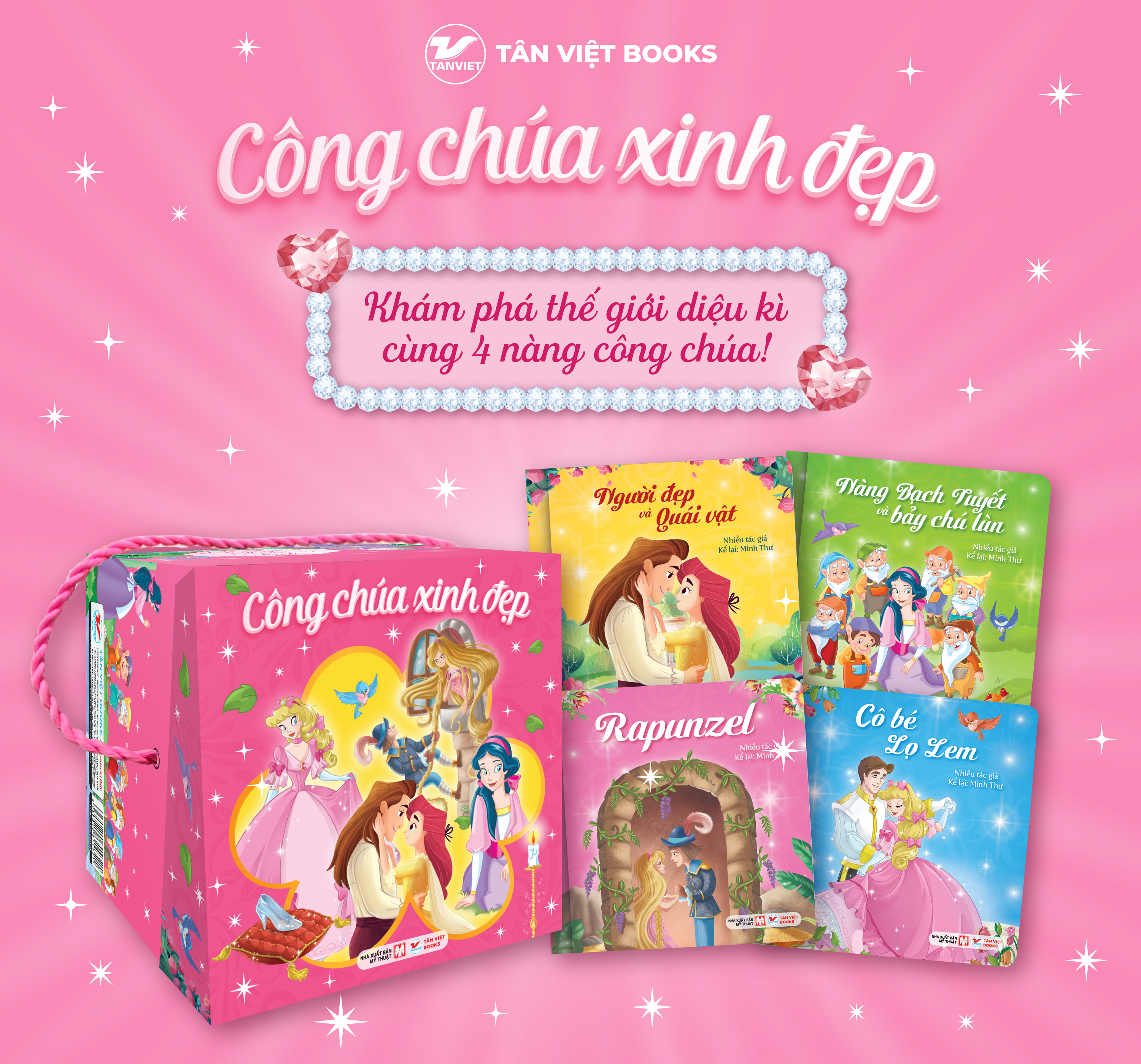 Boxset Công Chúa Xinh Đẹp (Hộp 4 Cuốn)