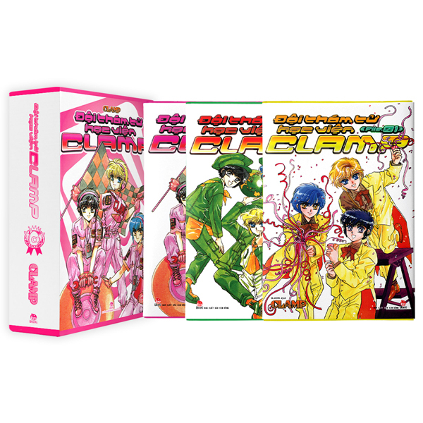boxset đội thám tử học viện clamp (bộ 3 tập)