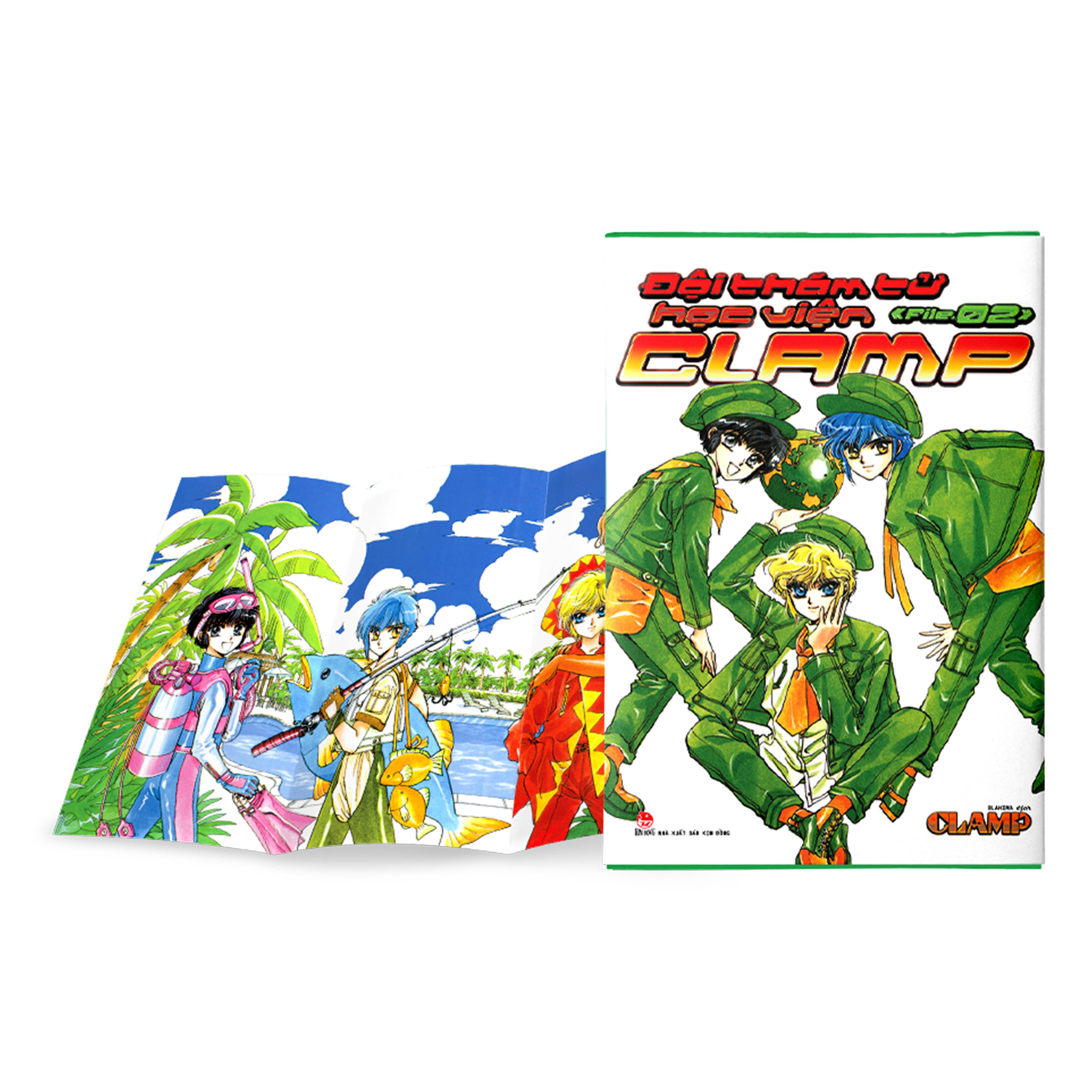 boxset đội thám tử học viện clamp (bộ 3 tập) - tặng kèm poster kẹp mỗi tập