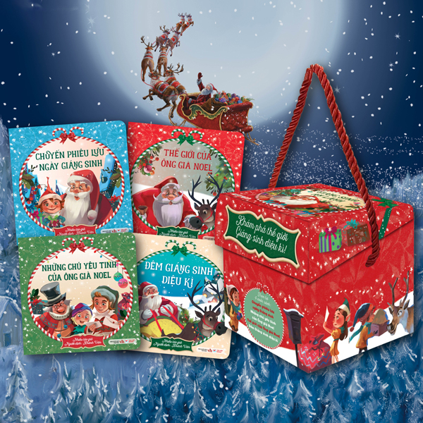 Boxset Giang Sinh An Lanh (Hop 4 Cuon) - Hop Mau Xanh