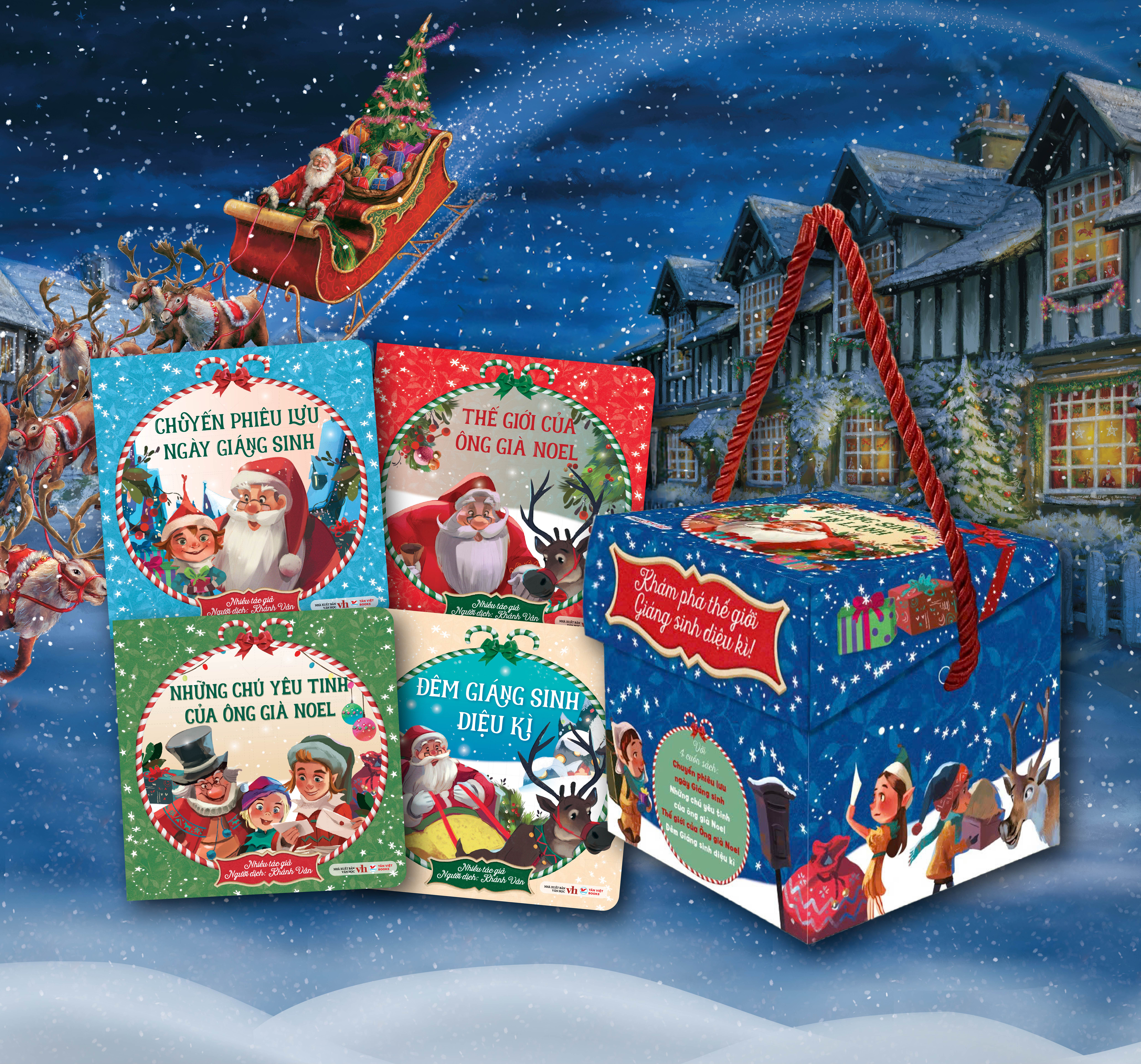 Boxset Giang Sinh An Lanh (Hop 4 Cuon) - Hop Mau Xanh