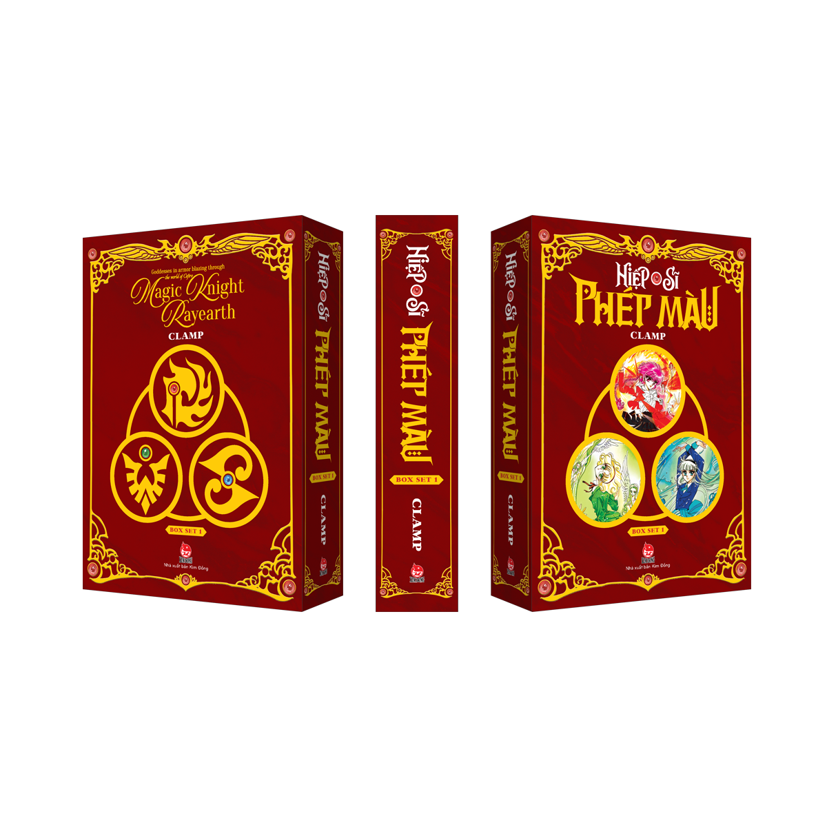boxset hiệp sĩ phép màu - magic knight rayearth (bộ 3 cuốn)