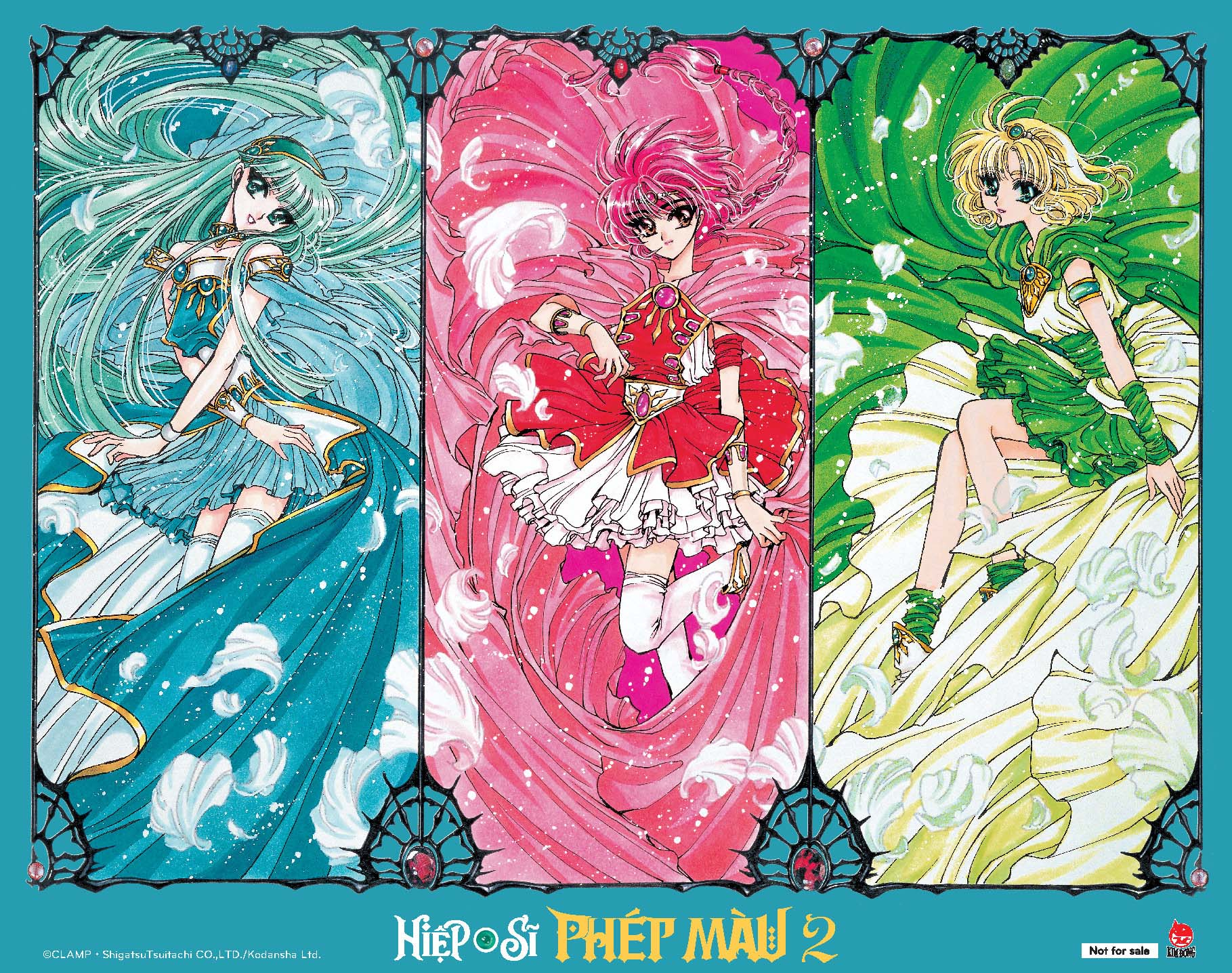 boxset hiệp sĩ phép màu - magic knight rayearth (bộ 3 cuốn) - phần ii - tặng kèm 01 postcard ivory