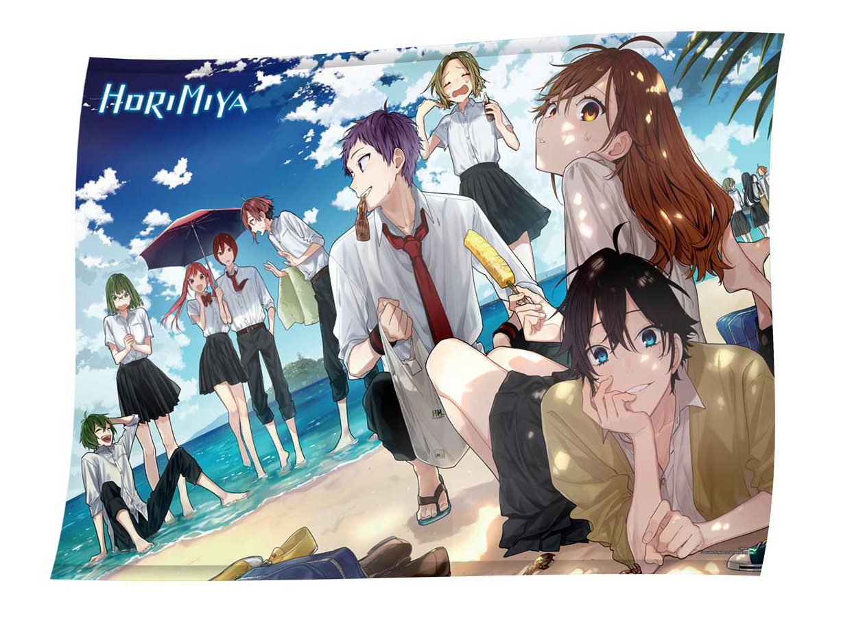 boxset horimiya - tập 17 + tập 10.5 (bộ 2 cuốn) - bản sưu tầm - tặng kèm box + bìa 2 mặt horimiya - tập 17 + card ngọc trai + clear file + tapestry a1