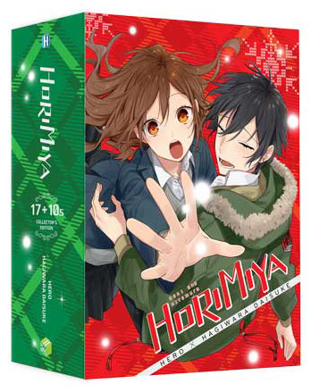 boxset horimiya - tập 17 + tập 10.5 (bộ 2 cuốn) - bản sưu tầm - tặng kèm box + bìa 2 mặt horimiya - tập 17 + card ngọc trai + clear file + tapestry a1