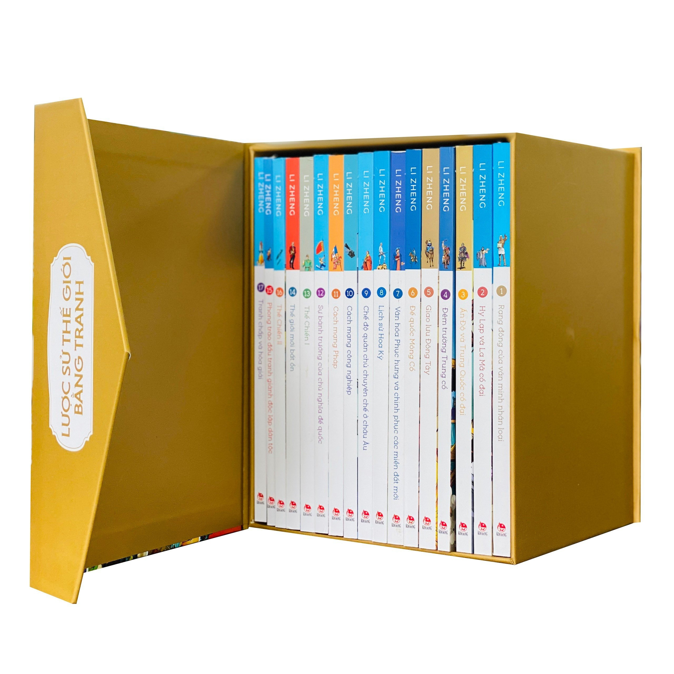 boxset lược sử thế giới bằng tranh (bộ 17 cuốn)