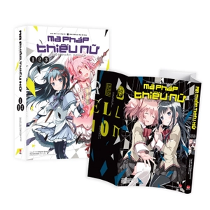 boxset ma pháp thiếu nữ madoka magica - cuộc phản nghịch (bộ 3 tập) - tặng kèm bìa áo