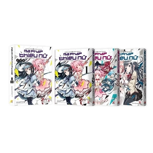 boxset ma pháp thiếu nữ madoka magica - cuộc phản nghịch (bộ 3 tập) - tặng kèm bìa áo