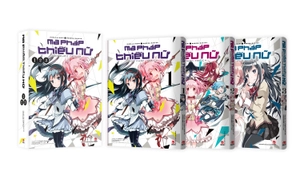 boxset ma pháp thiếu nữ madoka magica - cuộc phản nghịch (bộ 3 tập) - tặng kèm bìa áo