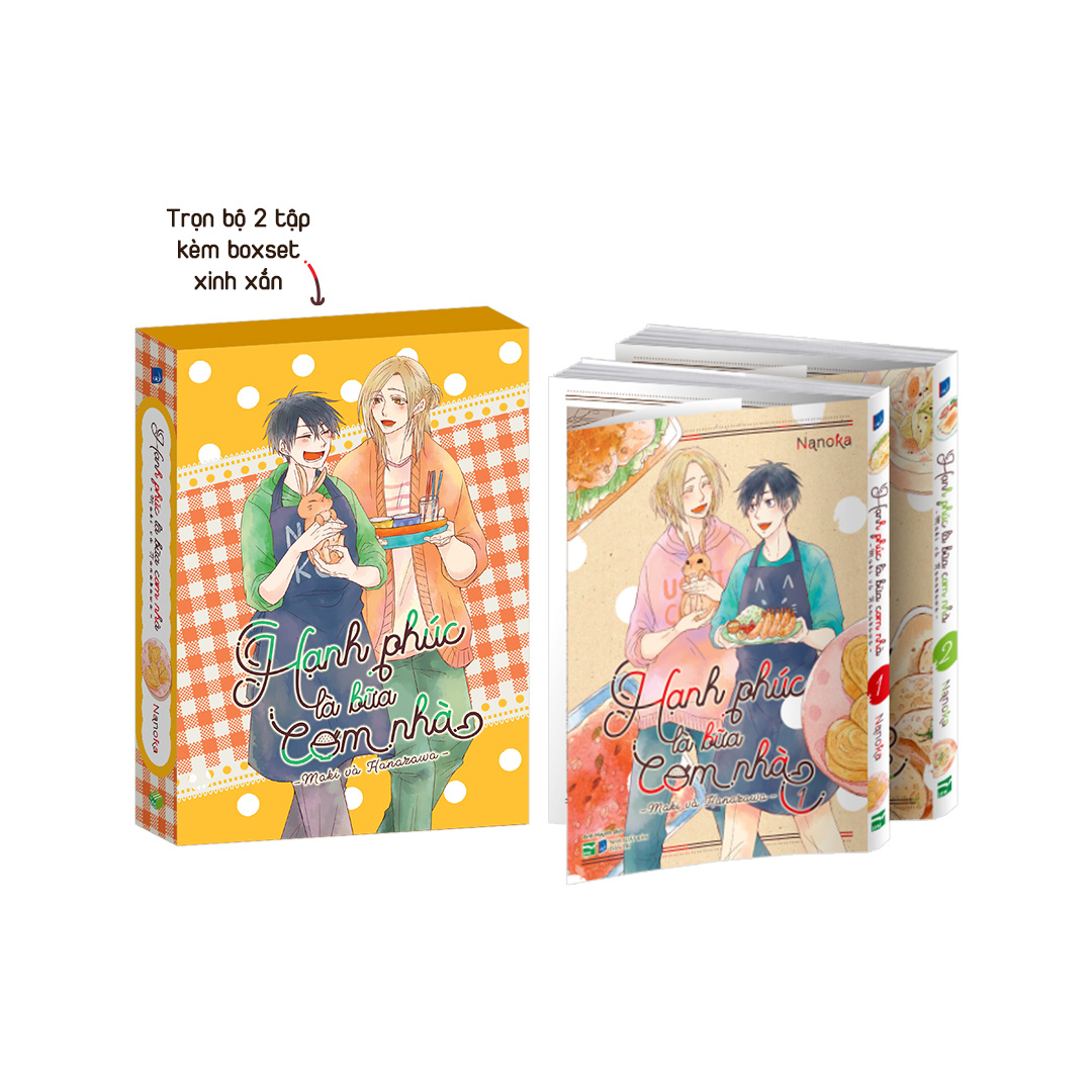Boxset Manga - Hạnh Phúc Là Bữa Cơm Nhà - Tập 1 + Tập 2 (Hộp 2 Tập) - Bản Đặc Biệt - Tặng Kèm Bookmark + Leaflet