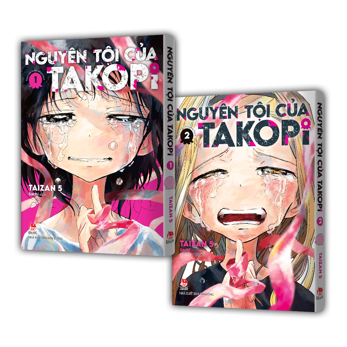 Boxset Nguyen Toi Cua Takopi - Tap 1 + Tap 2 (Hop 2 Tap) - Tang Kem Standee Giay Boi