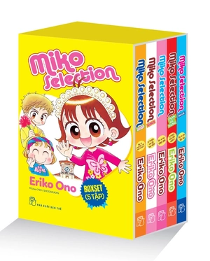 boxset nhóc miko! cô bé nhí nhảnh - miko selection (bộ 5 tập) - tặng kèm postcard
