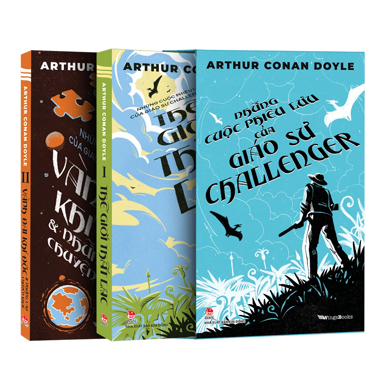 boxset những cuộc phiêu lưu của giáo sư challenger (bộ 2 tập) - tặng kèm 2 postcard