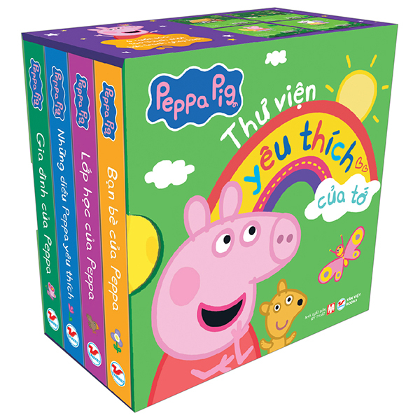Boxset Peppa Pig - Thư Viện Học Tập Của Tớ (Hộp 4 Cuốn)