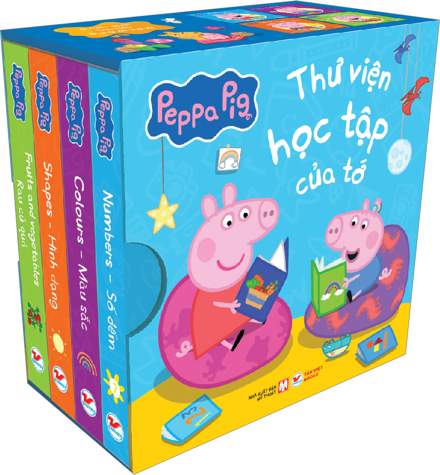 Boxset Peppa Pig - Thư Viện Học Tập Của Tớ (Hộp 4 Cuốn)