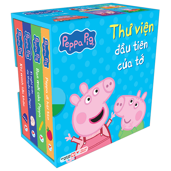 Boxset Peppa Pig - Thư Viện Yêu Thích Của Tớ (Hộp 4 Cuốn)