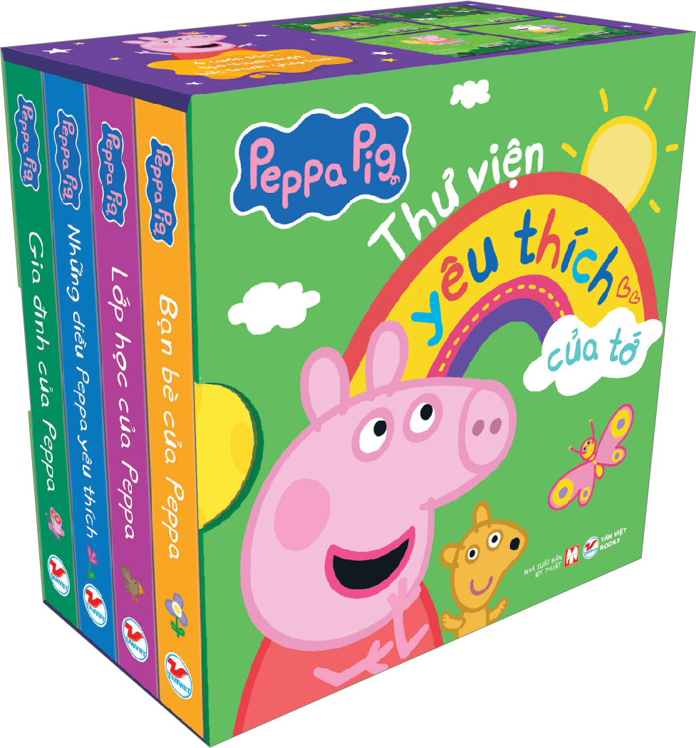 Boxset Peppa Pig - Thư Viện Yêu Thích Của Tớ (Hộp 4 Cuốn)
