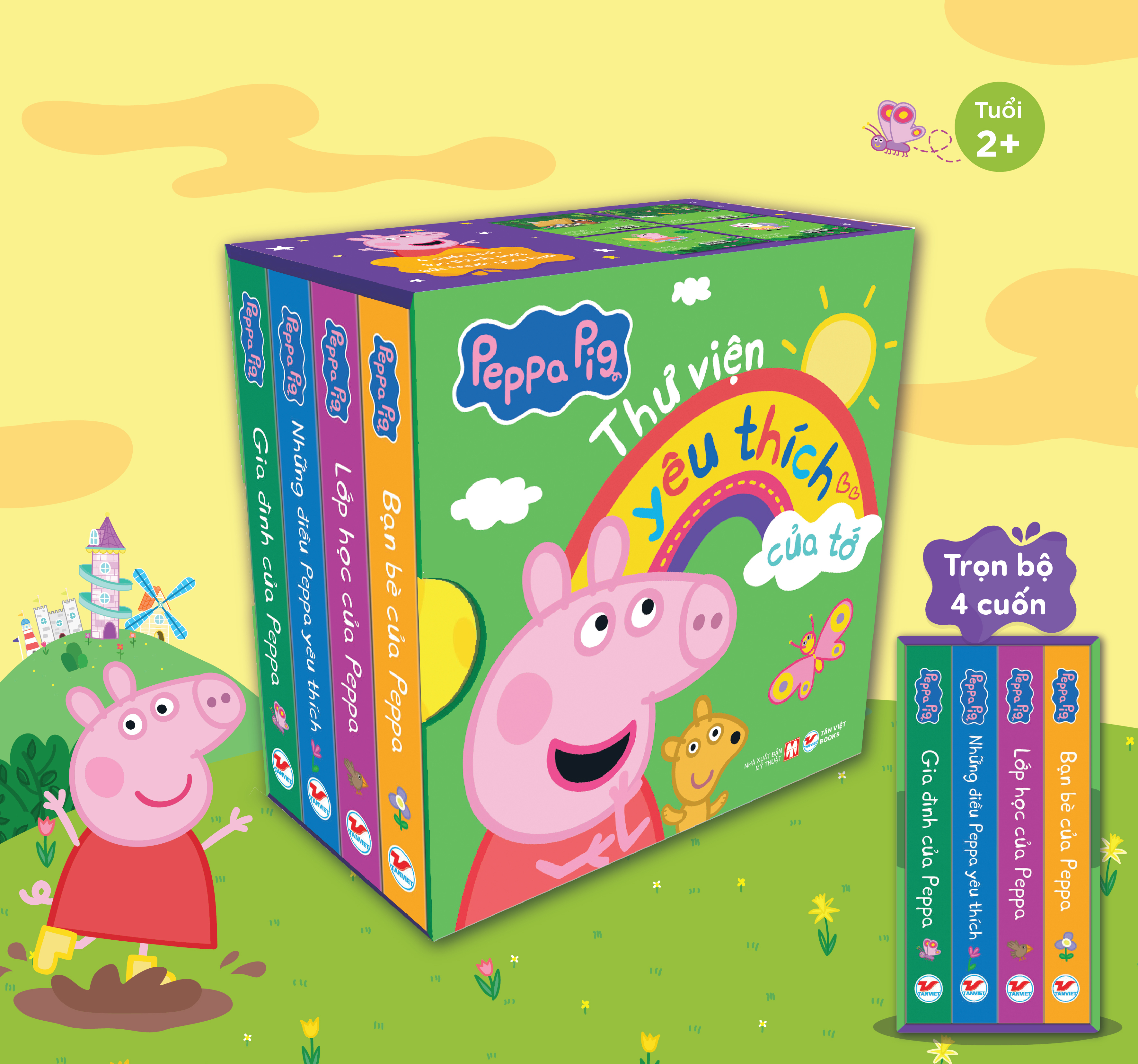 Boxset Peppa Pig - Thư Viện Yêu Thích Của Tớ (Hộp 4 Cuốn)