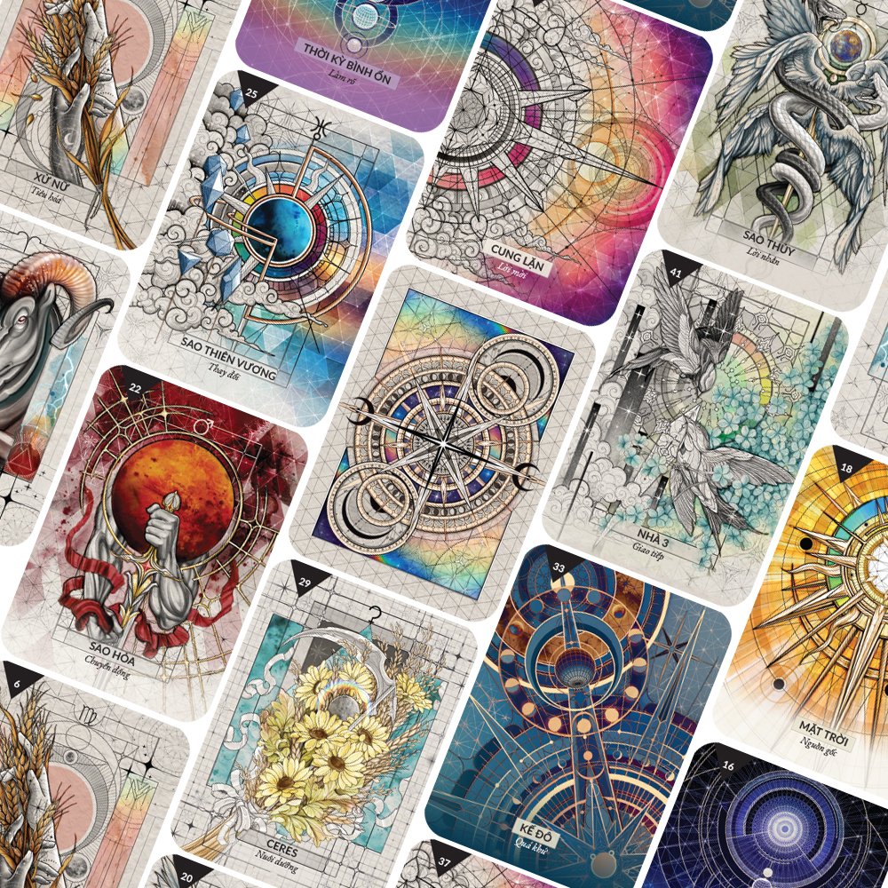 boxset starcodes astro oracle việt hóa (bộ bài + sách hướng dẫn)