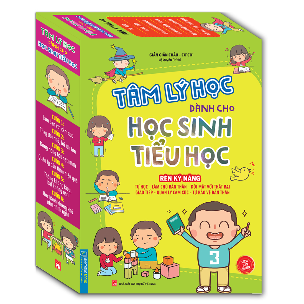 boxset tâm lý học dành cho học sinh tiểu học (bộ 6 cuốn)